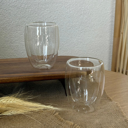 Pero Double Wall Borosilikat Çift Cidarlı İkili Kupa Seti 350 ml KOD:15180