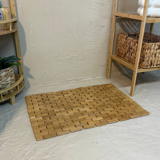 Bambu Banyo Matı Paspası 61x40 cm KOD:30425