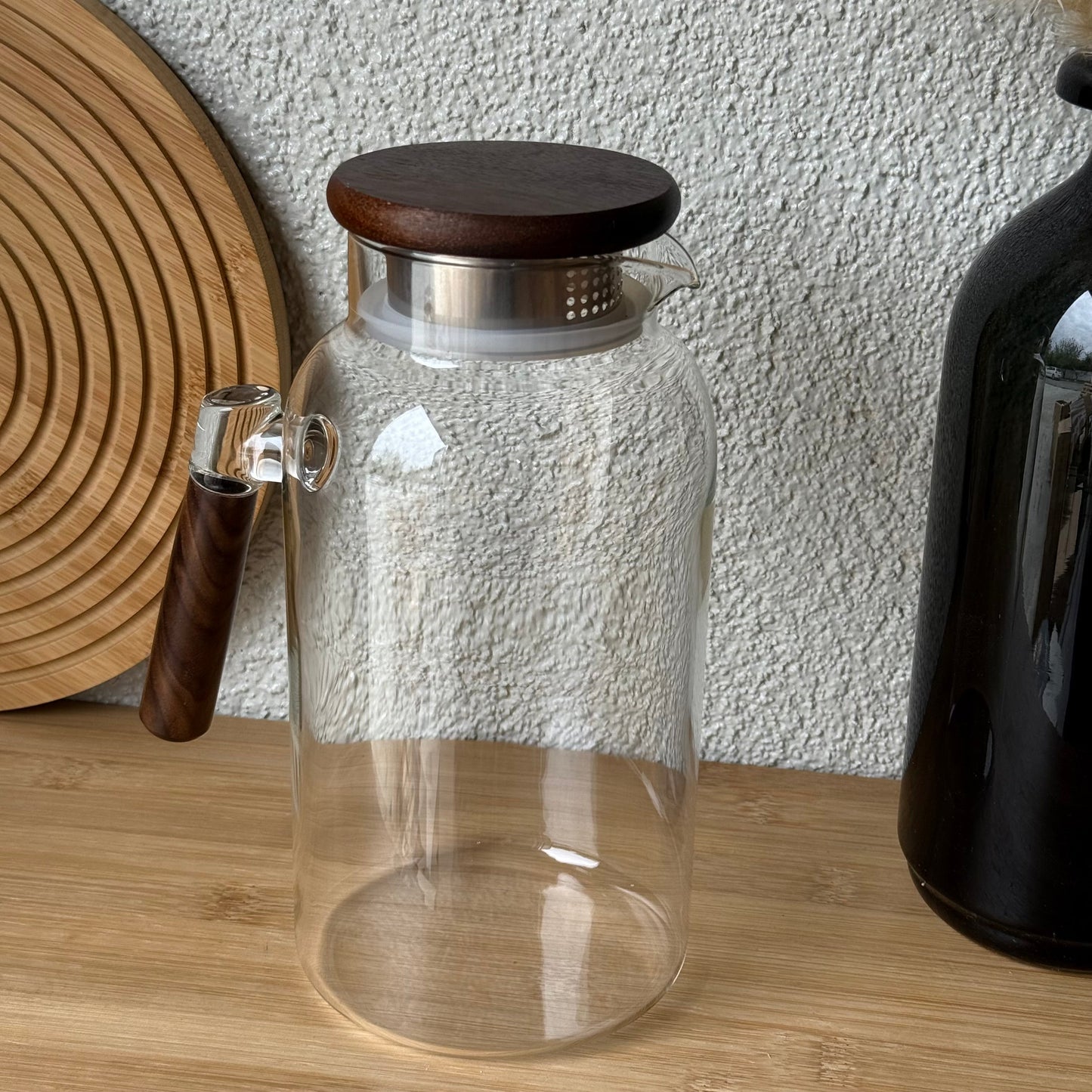 Milay Akasya Ağacı Kapaklı Cam Sürahi 1800 ml KOD:242