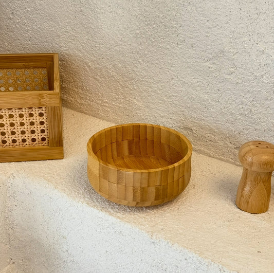 Bambu Yuvarlak Küçük Boy Kase 13 Cm
