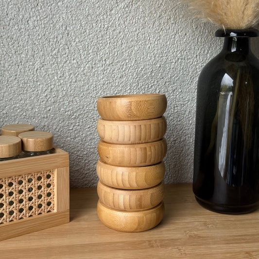 Bambu Çerezlik 6 Adet 10 Cm