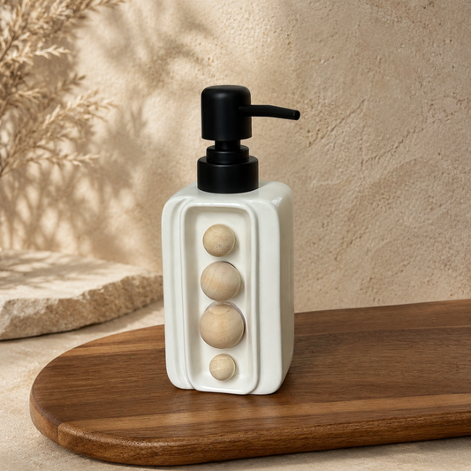 Pera İnci Sıvı Sabunluk 260 ml Beyaz-Siyah KOD:8282