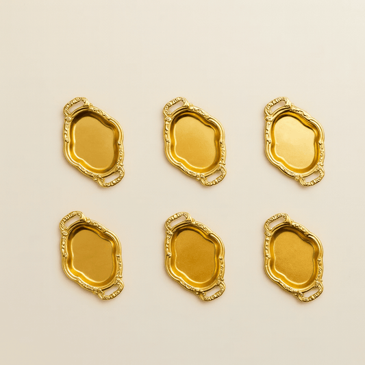 Gold 6 Lı Mini Sunumluk Seti Oval