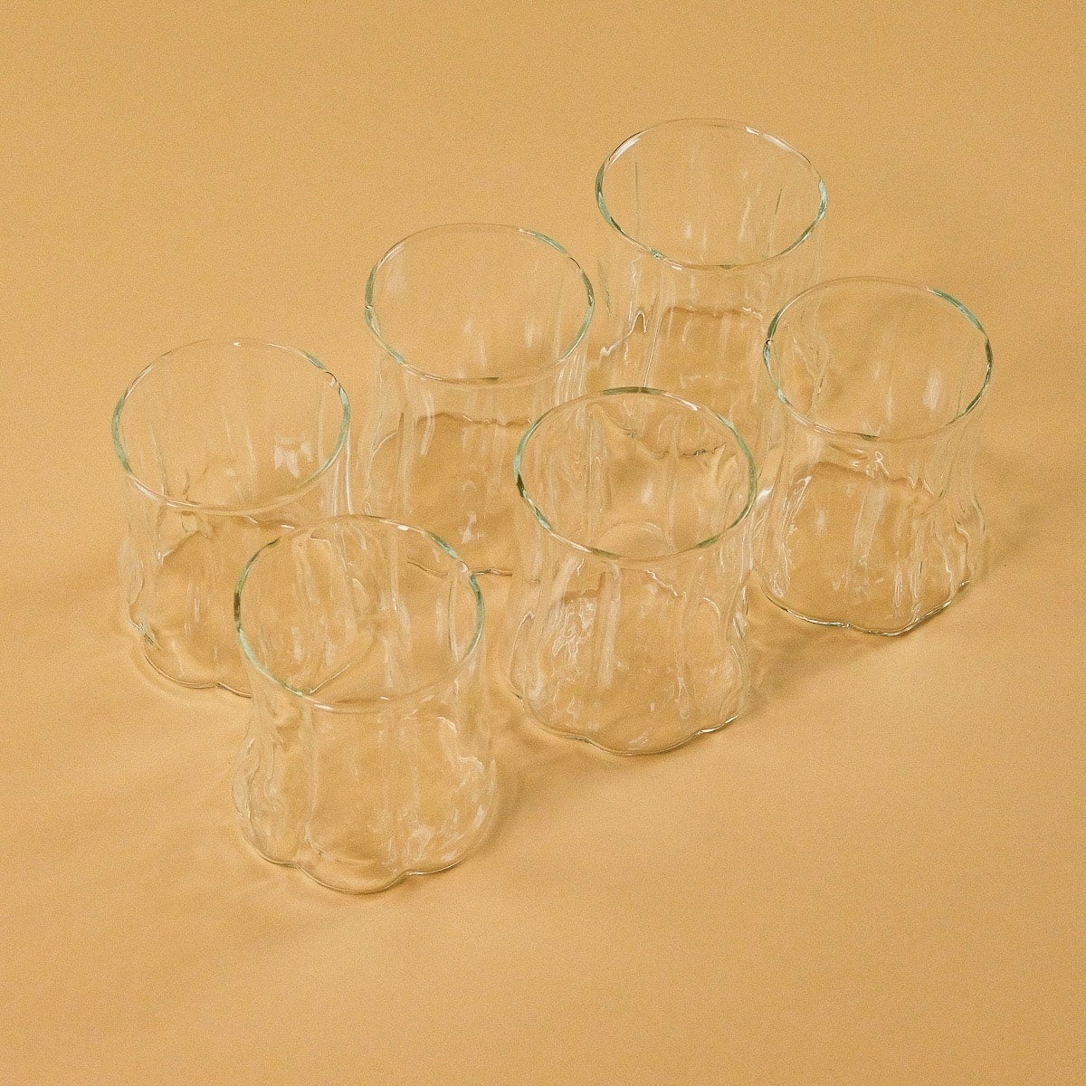 Zbern Odun Cam Bardağı 6 Adet Set 300 ml