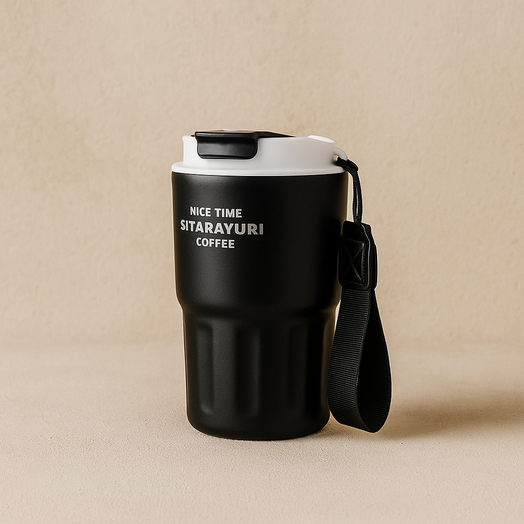 Sitarayuri Termos Bardağı Siyah 360 ml